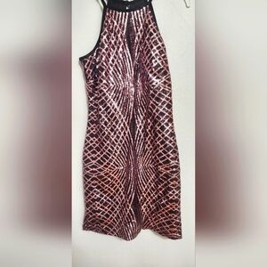 A nylon linning polyester dress,